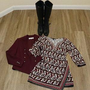 WHBM Shift Split Front Dress EUC